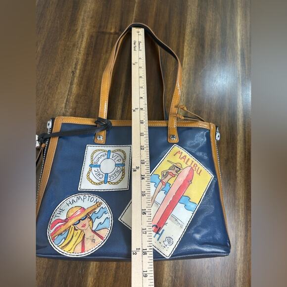 Brighton Riviera Fashionista VIP Leather Tote EUC Rare - Picture 5 of 13